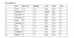 胡润品牌榜地产